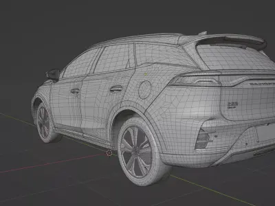 BYD Tang DM 2022 low poly  3D model