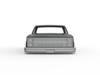 Shell of Dragster truck Scale 1 to 25 3D print model