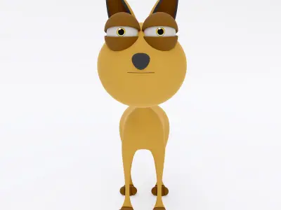 Cat cartoon animal 3d model  3D model