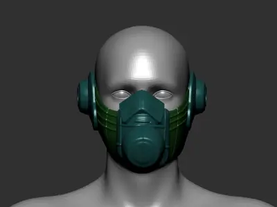 helmet high poly sculpt 3d printable  3D model