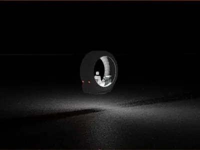 Low Poly Sci Fi Car  Free low-poly 3D model