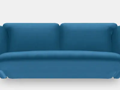 ESSEBODA 3-seat sofa 5 Low-poly 3D model