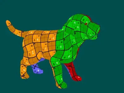Dalmatian Puppy Dog 3D model
