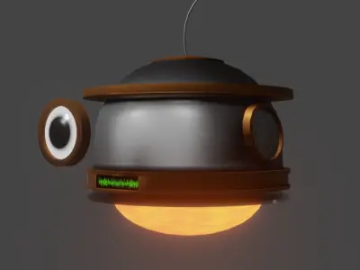 Little Floating Robot Free 3D model