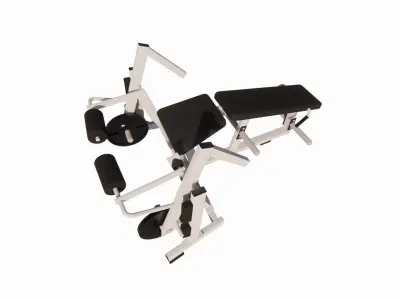 Gym Equipments-gym by Bodysolid-Machine the gym 3D model