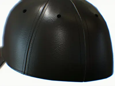 Cap Fitted  Low-poly 3D model