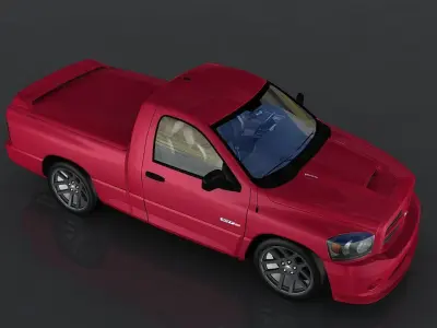 Dodge Ram Low-poly 3D model