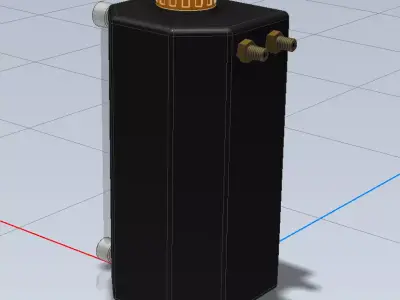 Mocal Oil Cath Tank 3 Litre 1-24 and 1-18 3D print model