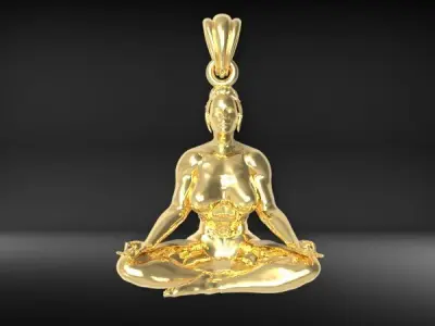 Yoga pendant  3D print model