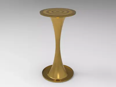 Mizu Side Table Low-poly 3D model