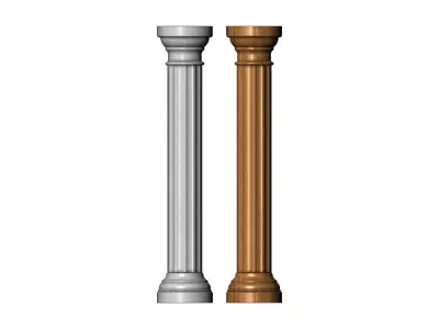 Classical plaster or wood column 3D print model