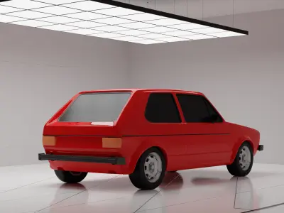 1976 Volkswagen Golf GTI Mk1 3D print model