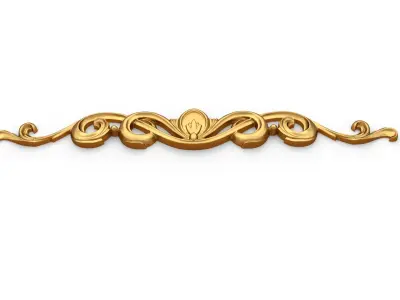 Classic carved decor ornament 368 3D model