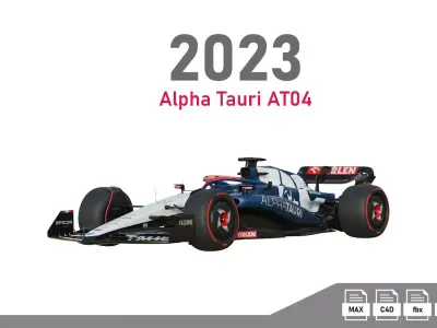 F1 Alpha Tauri AT04 2023 3D model