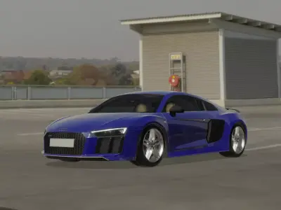 Audi R8 V10 plus 3D model