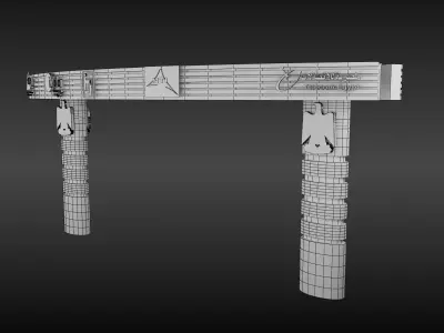 Gate Exhibition Event a375a 3D model