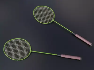 Badminton Low-poly 3D model