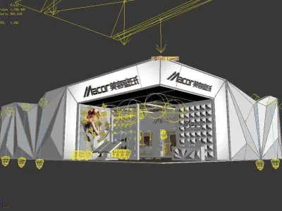 Exhibition - Area - 25X18-3DMAX2009-014 3D model