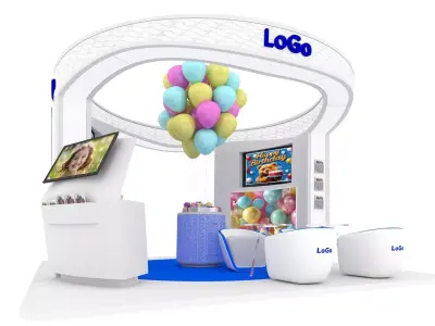 Birthday Booth 3D model