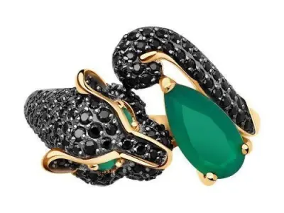 Panther Ring 3D print model