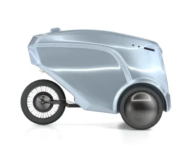 Autonomous delivery robot concept 3D model