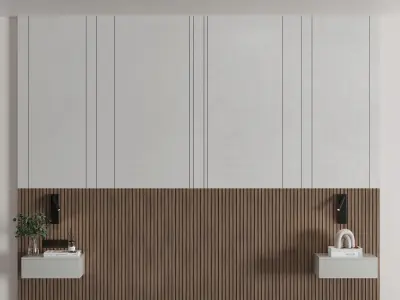 Bedroom Wall Composition 02 3D model