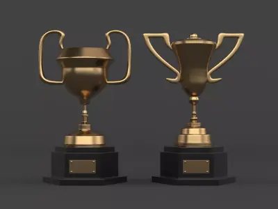 Trophy Cups 3D model buy