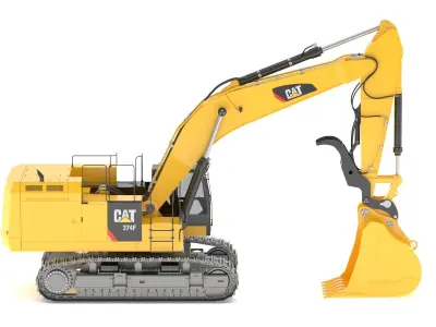 CAT 374F L Hydraulic Excavator 3D model