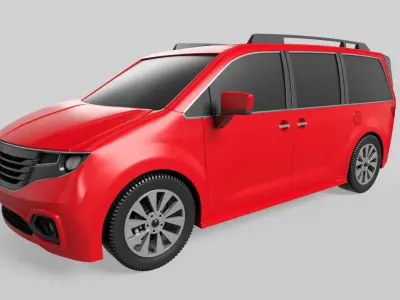 Minivan Car 3D model