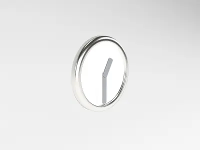 One O Clock Low-poly 3D model