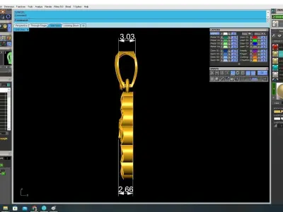 Luxury Guanyin Pendant with Floral Frame  3610 3D print model