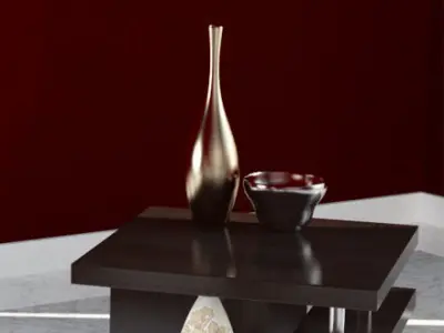 Table wayfair coffee 3D model