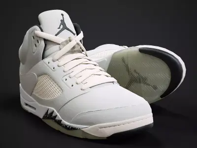 Air Jordan 5-retro sneaker 4 Low-poly 3D model