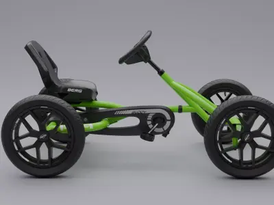 Kids 4Wheel Bike Low-poly 3D model