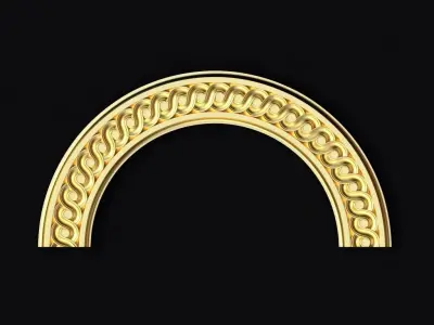 Central decor ornament for furniture 3D model 135