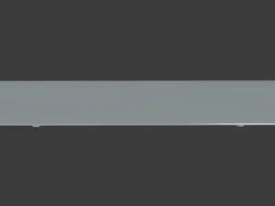 Car Spoiler 01 Low-poly 3D model