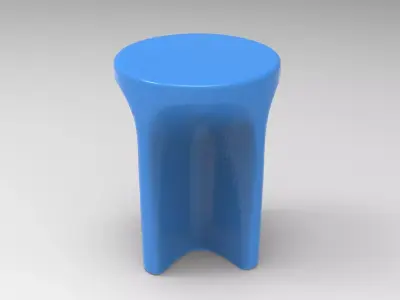 Xode Stool Low-poly 3D model