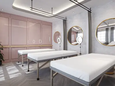 Salon Contemporer Design Blender - Fbx - Obj 3D model