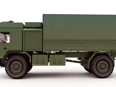 Man Military Truck 3D model