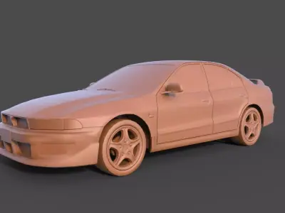 Mitsubishi Galant 3D print model
