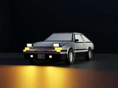 AE86 car 3D model