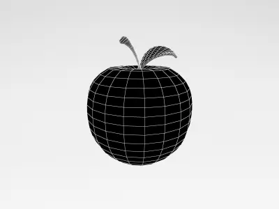 Apple v1 004 Low-poly 3D model