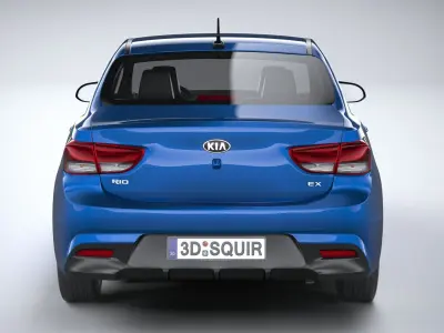 Kia Rio Sedan 2018-2020 3D model