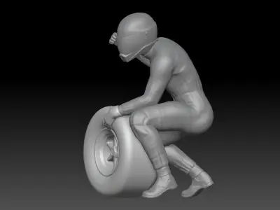 FORMULA ONE PIT STOP 12 3D print model