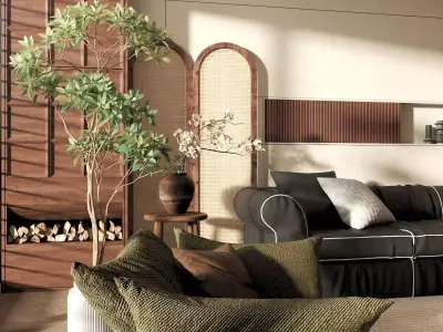 Living room 3D model 53