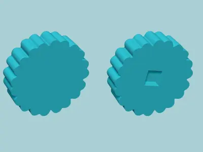 Manju Stamp 09 - Japanese Sweet Mold Traditional Decoration 3D print model