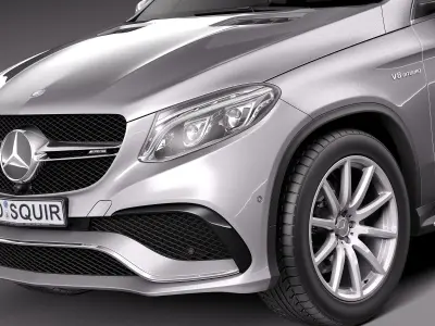 Mercedes-Benz GLE63 AMG Coupe 2016 3D model