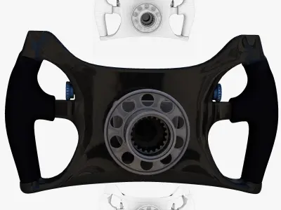 FW38 Steering Wheel Low-poly 3D model