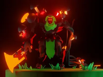 monster  Free low-poly 3D model