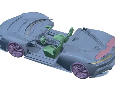 Pininfarina Battista 3d print 3D print model